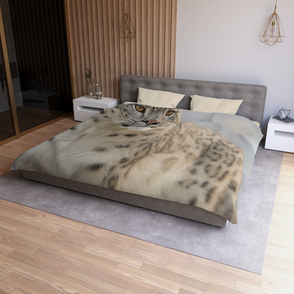 Summit Ghost Snow Leopard stylish duvet covers