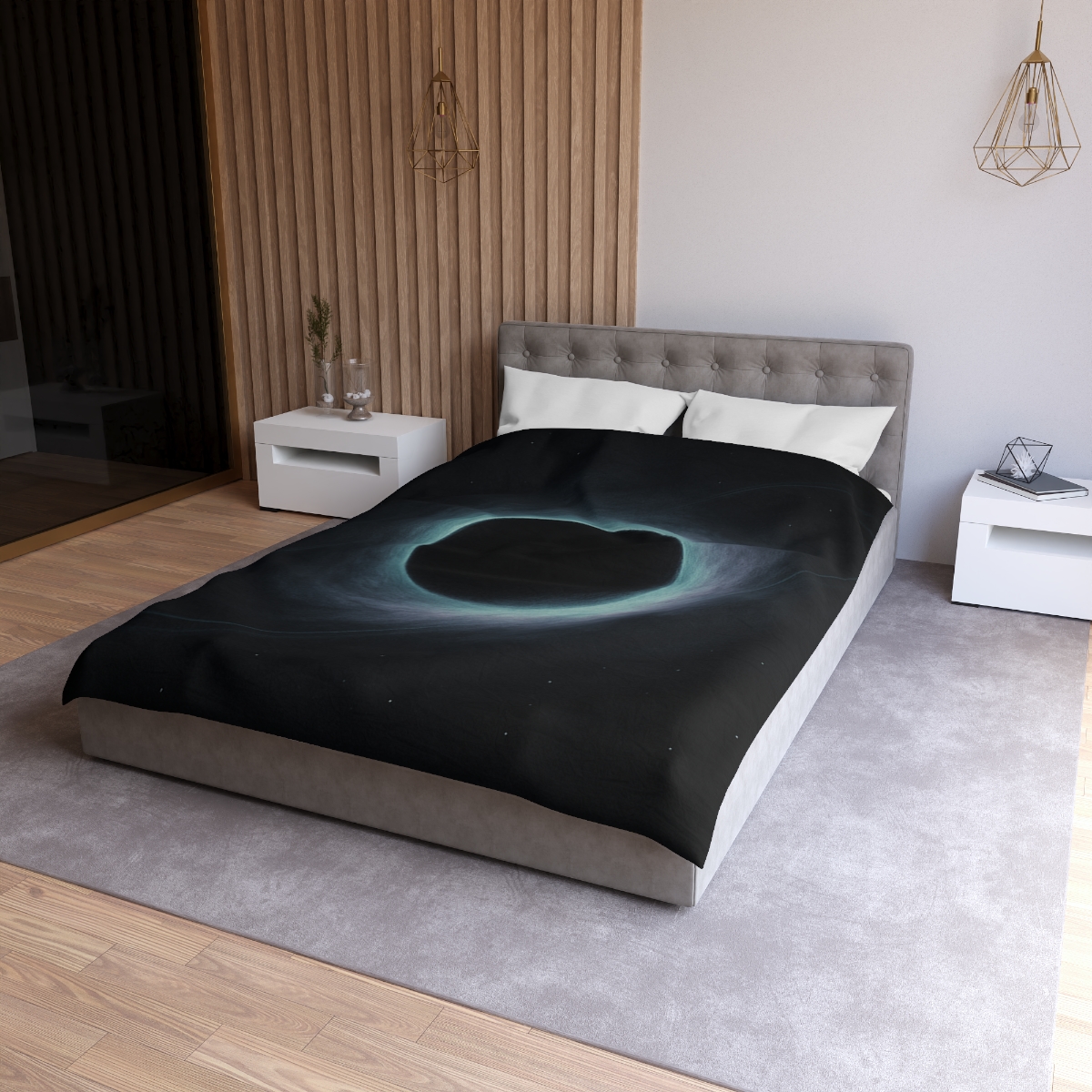 Event Horizon Ink Bloom personalized bedding duvets