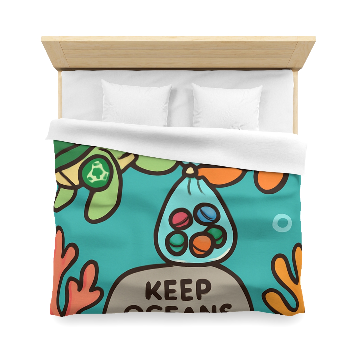 Coral Reef Cleanup Crew warm winter duvets