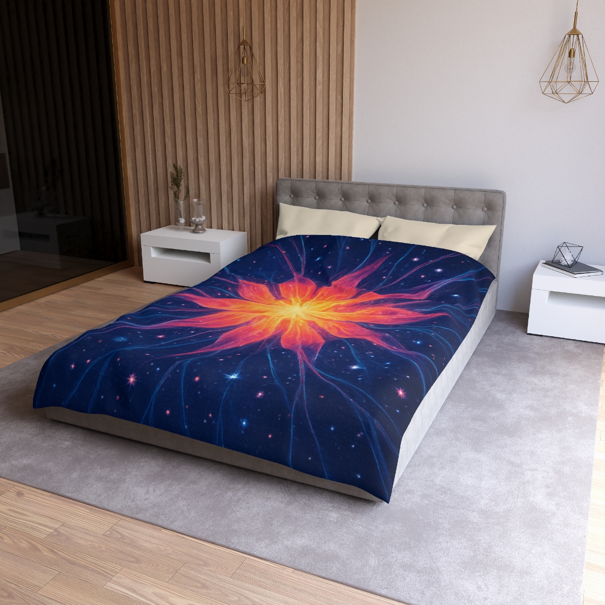 Ion Bloom Starburst Tapestry soft comforter duvets