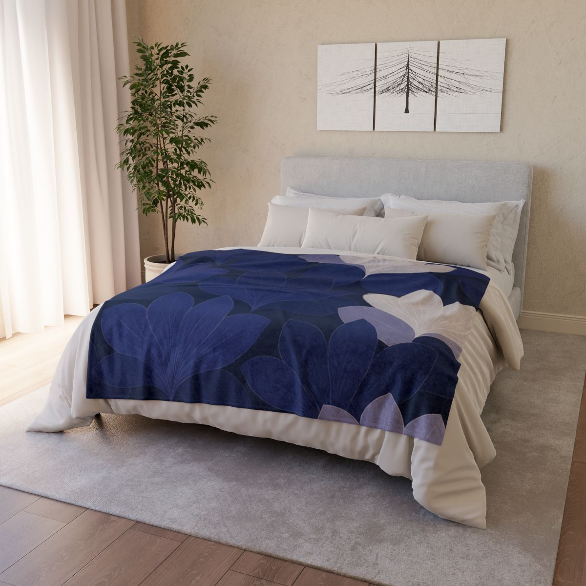 Petal Shadow Tessellation decorative home blankets