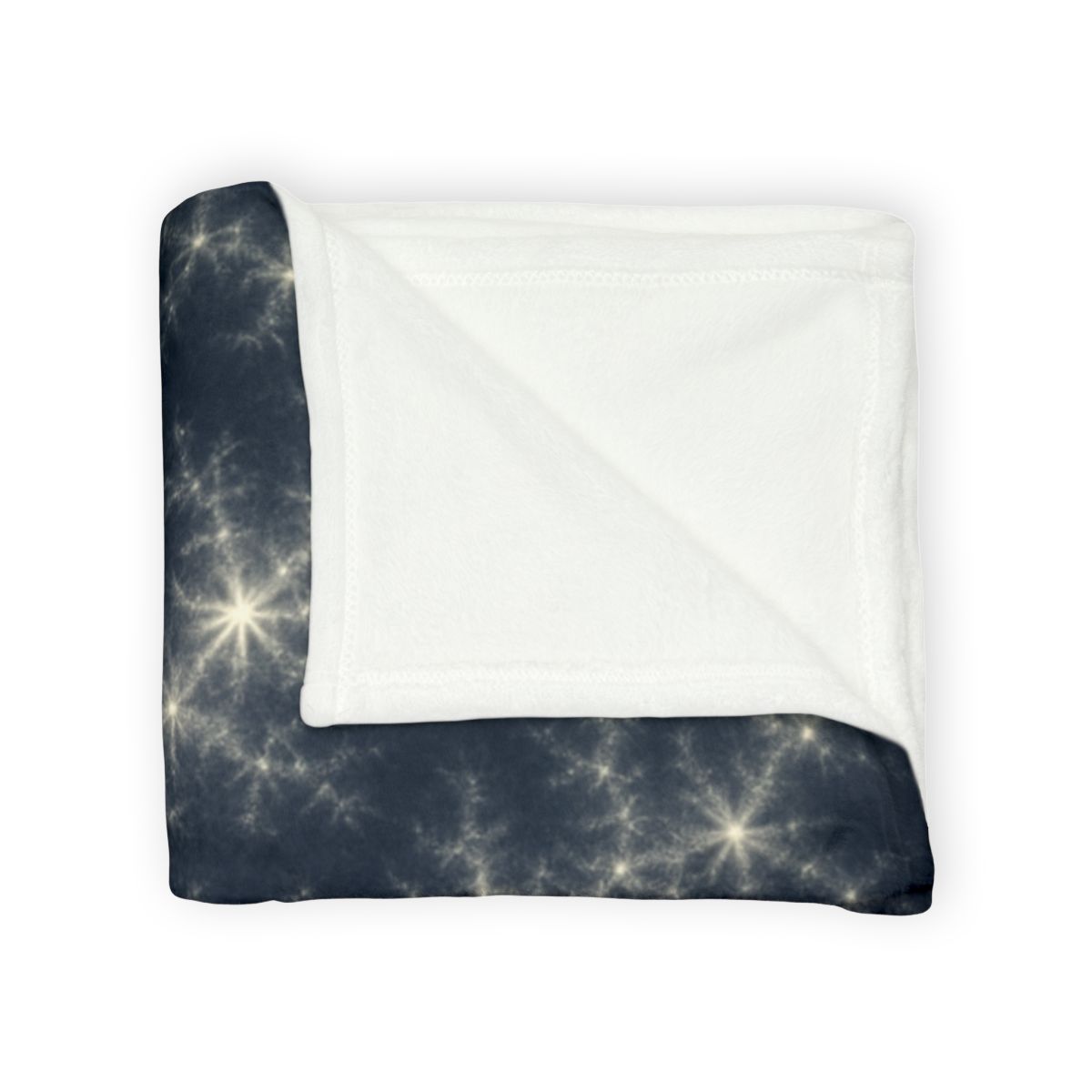 Starlit Fractal Cluster Drift stylish throw blankets