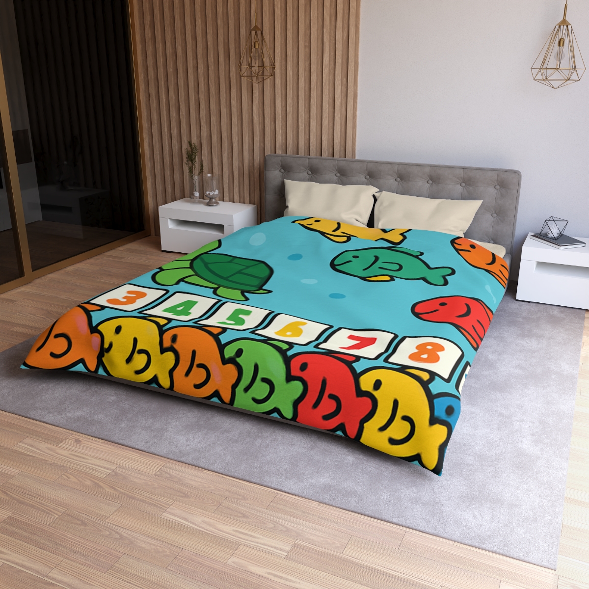 Coral Reef Number Parade warm winter duvets