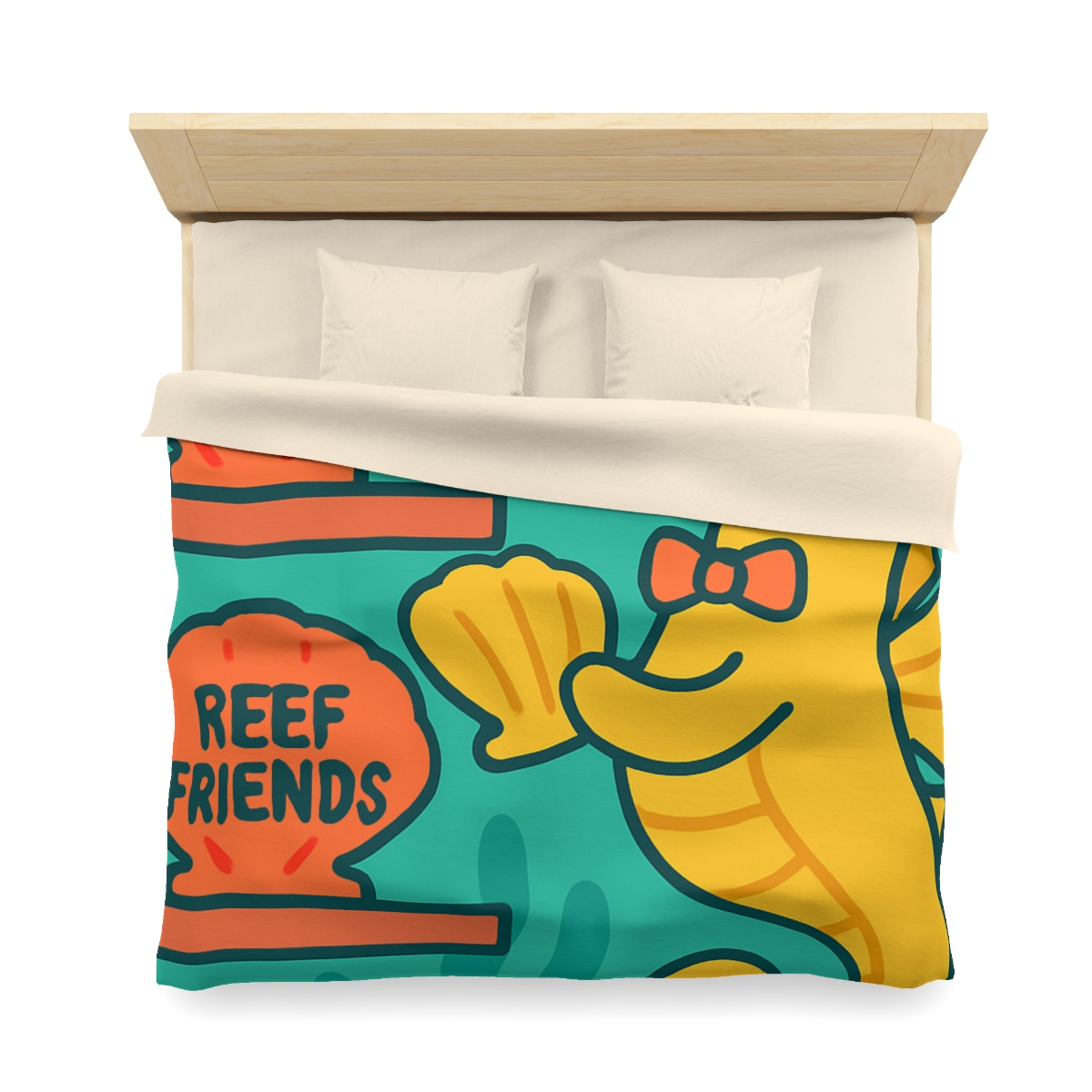 Underwater Library Of The Seahorse Librarian stylish duvet covers