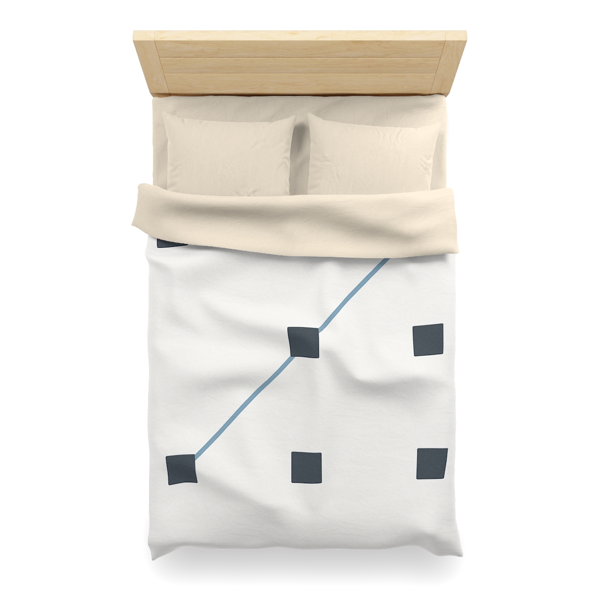 Diagonal Star Path Grid stylish duvet covers