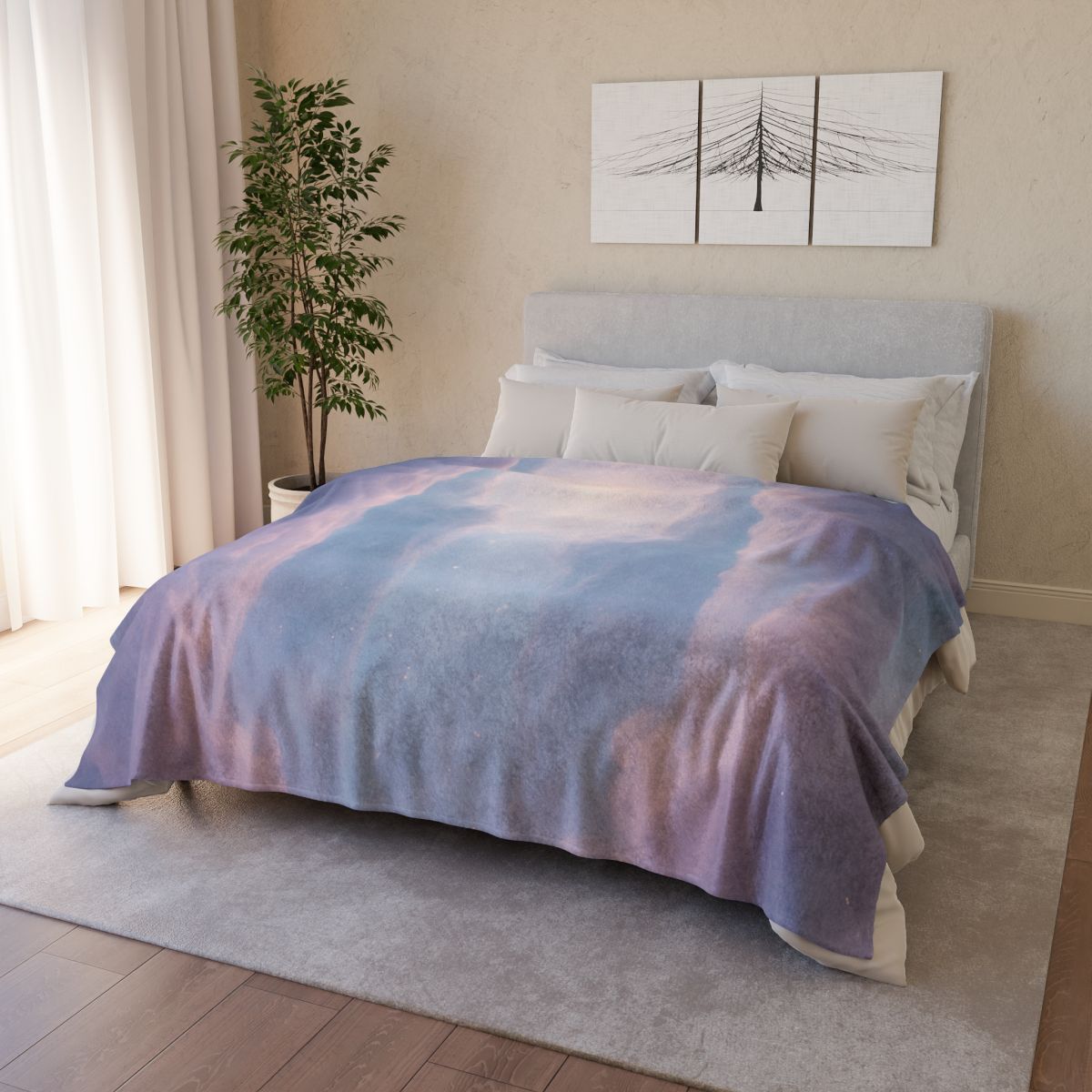 Prismatic Dust Bloom Cathedral trendy patterned blankets