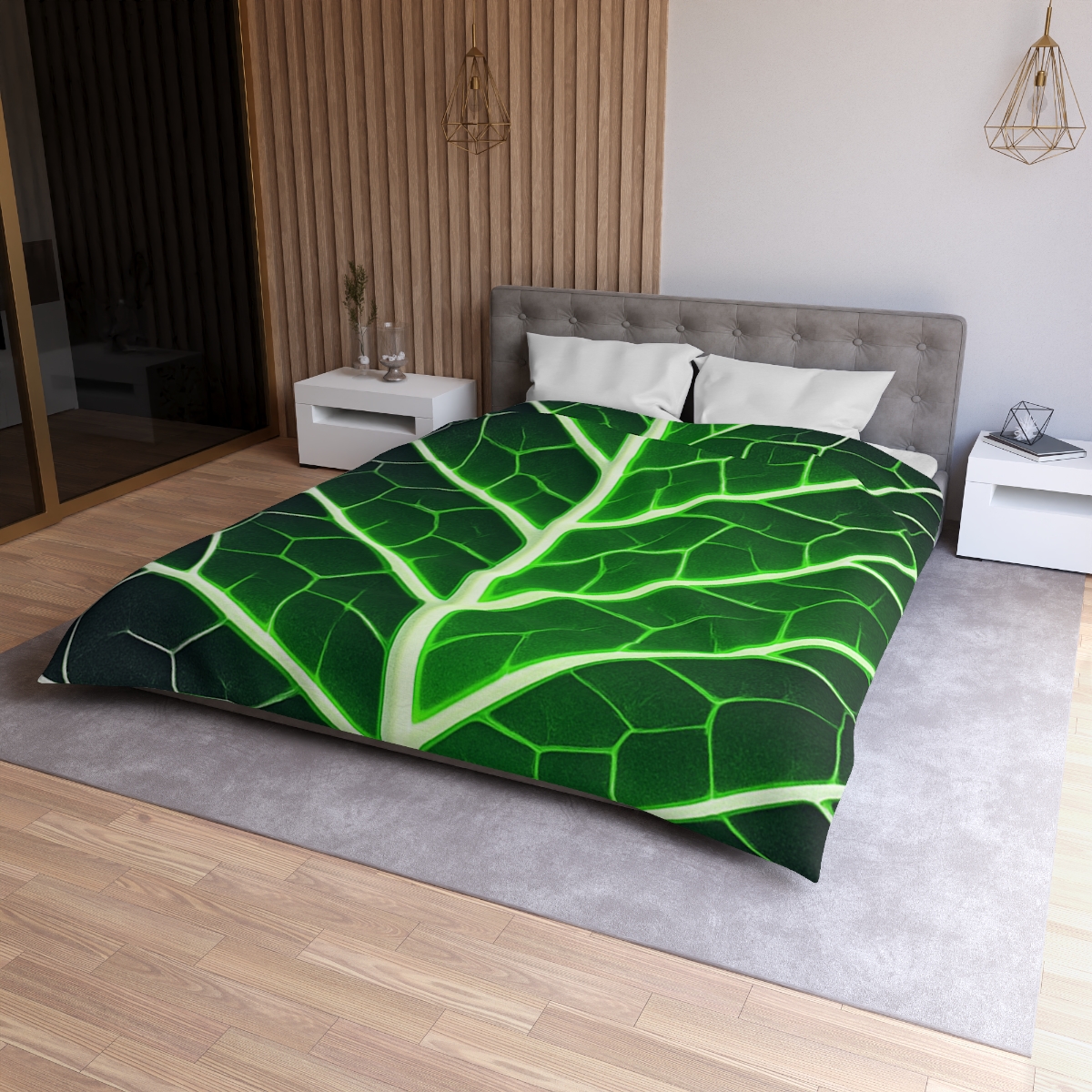 Fractaled Leaf Vein Web soft comforter duvets