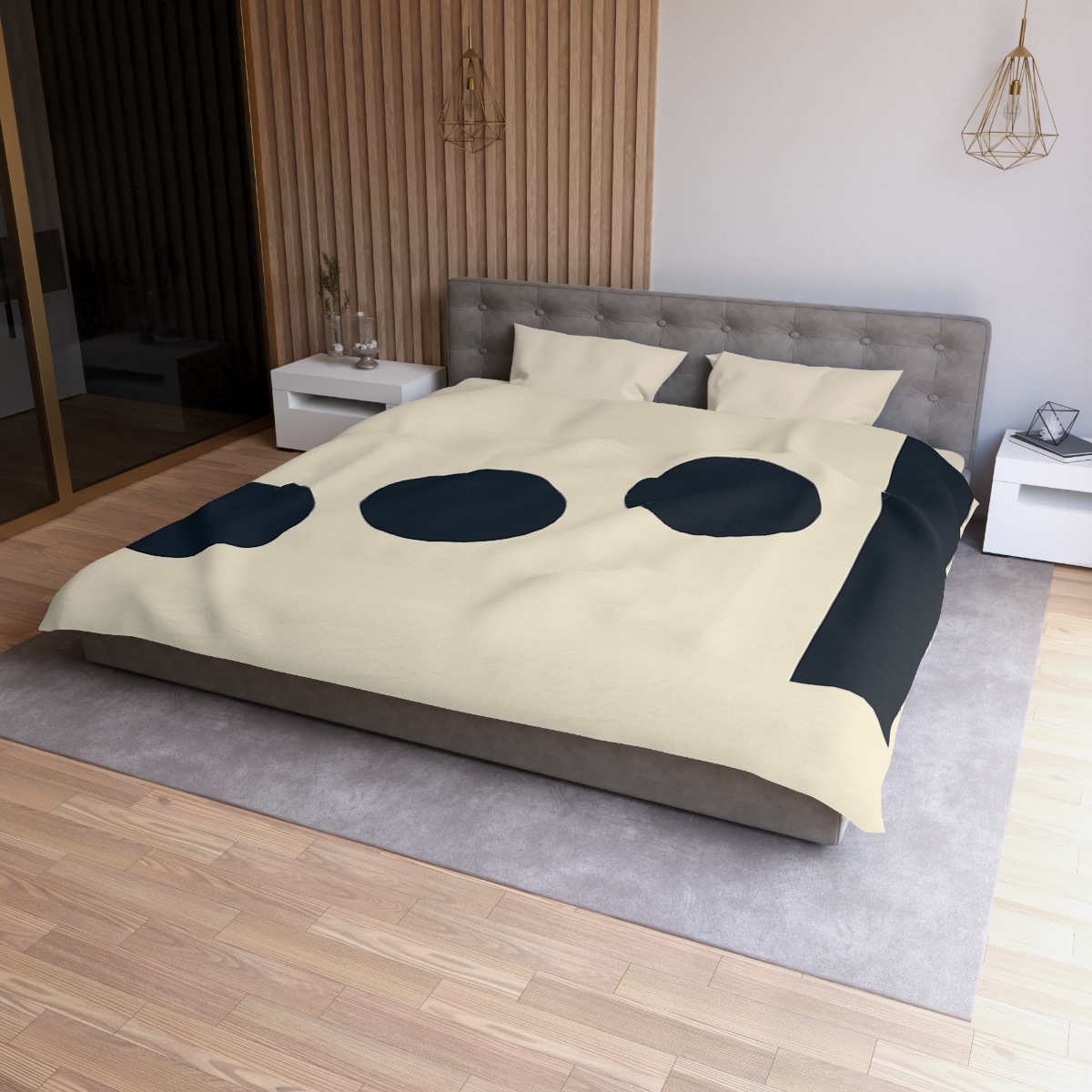 Stepped Circle And Bar Interval custom duvets