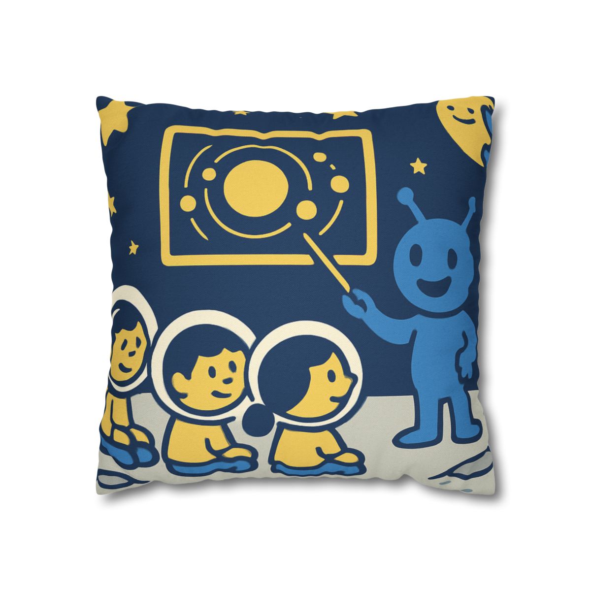 Celestial Classroom On The Moon comfortable bedding pillow covers
