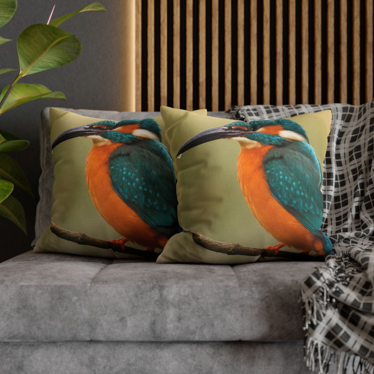 Emerald Flash Kingfisher comfortable bedding pillow covers