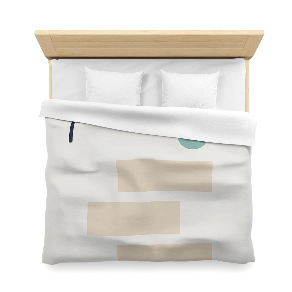 Quiet Arc With Stepped Blocks designer printed duvets