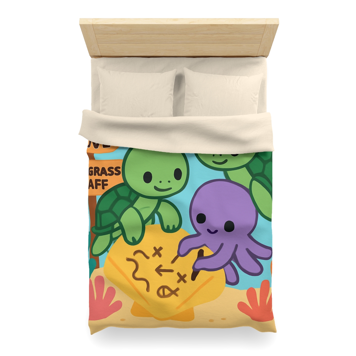 Coral Reef Map Makers trendy bedroom duvets