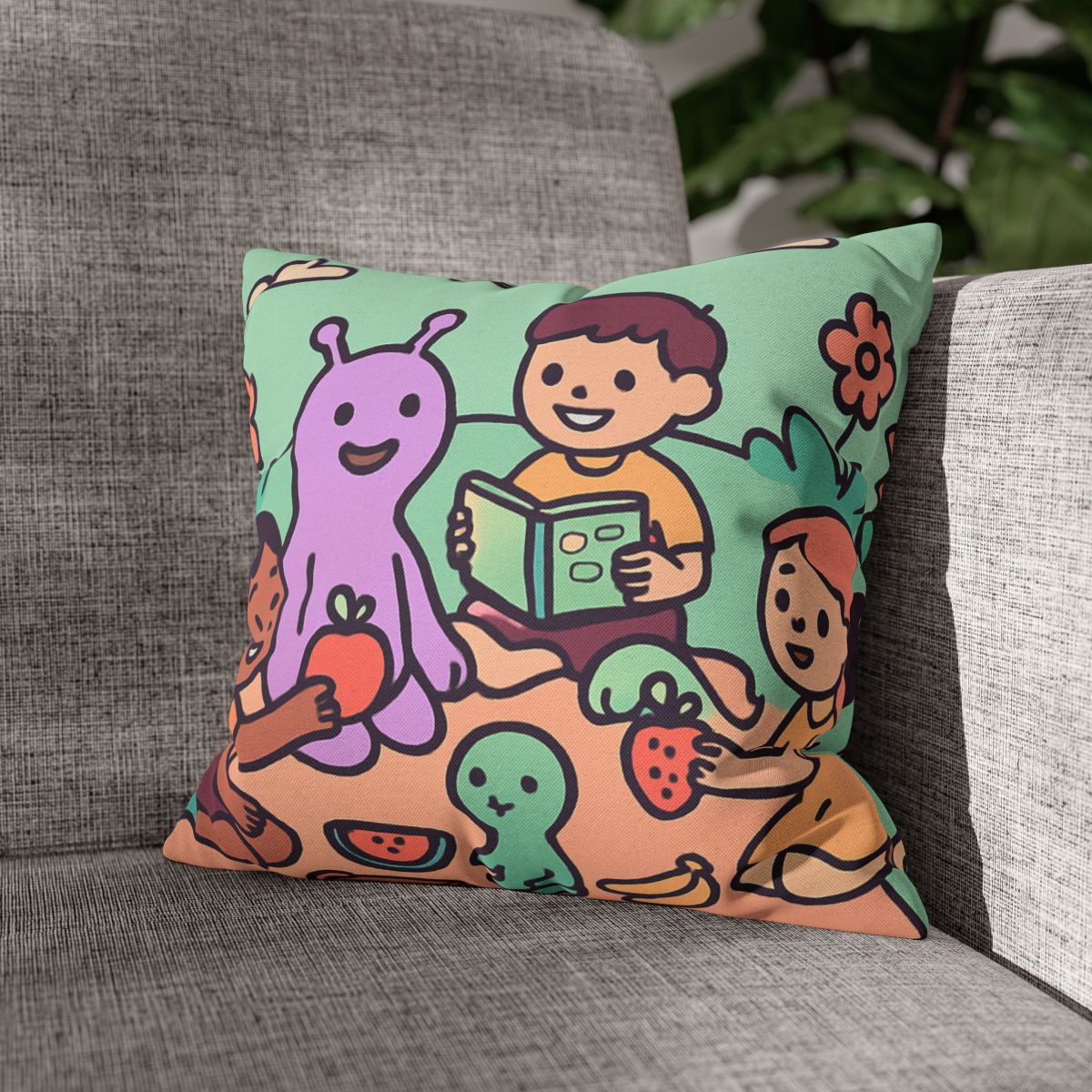 Galactic Garden Picnic stylish decorative pillowcases