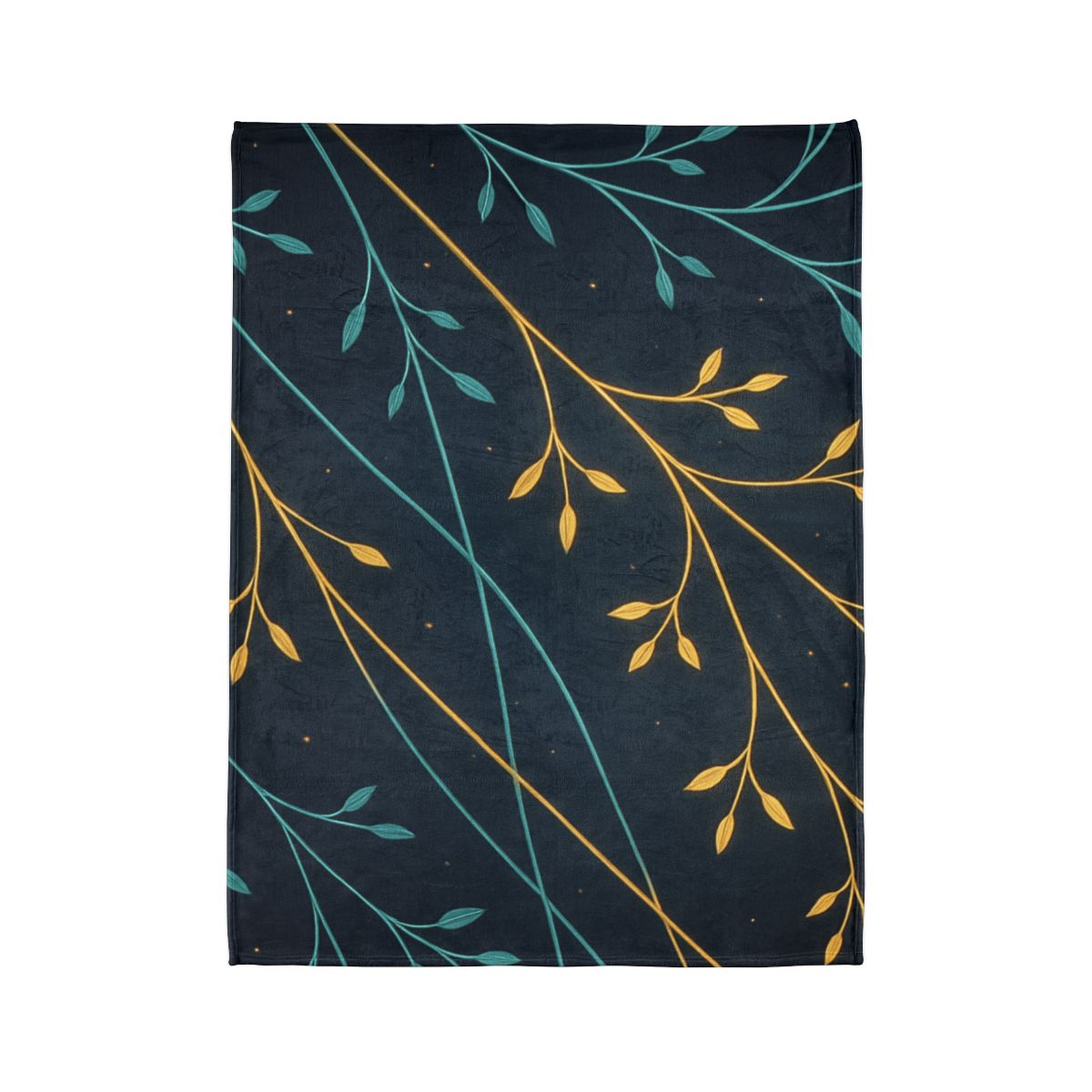 Starlit Vine Constellation soft fleece blankets