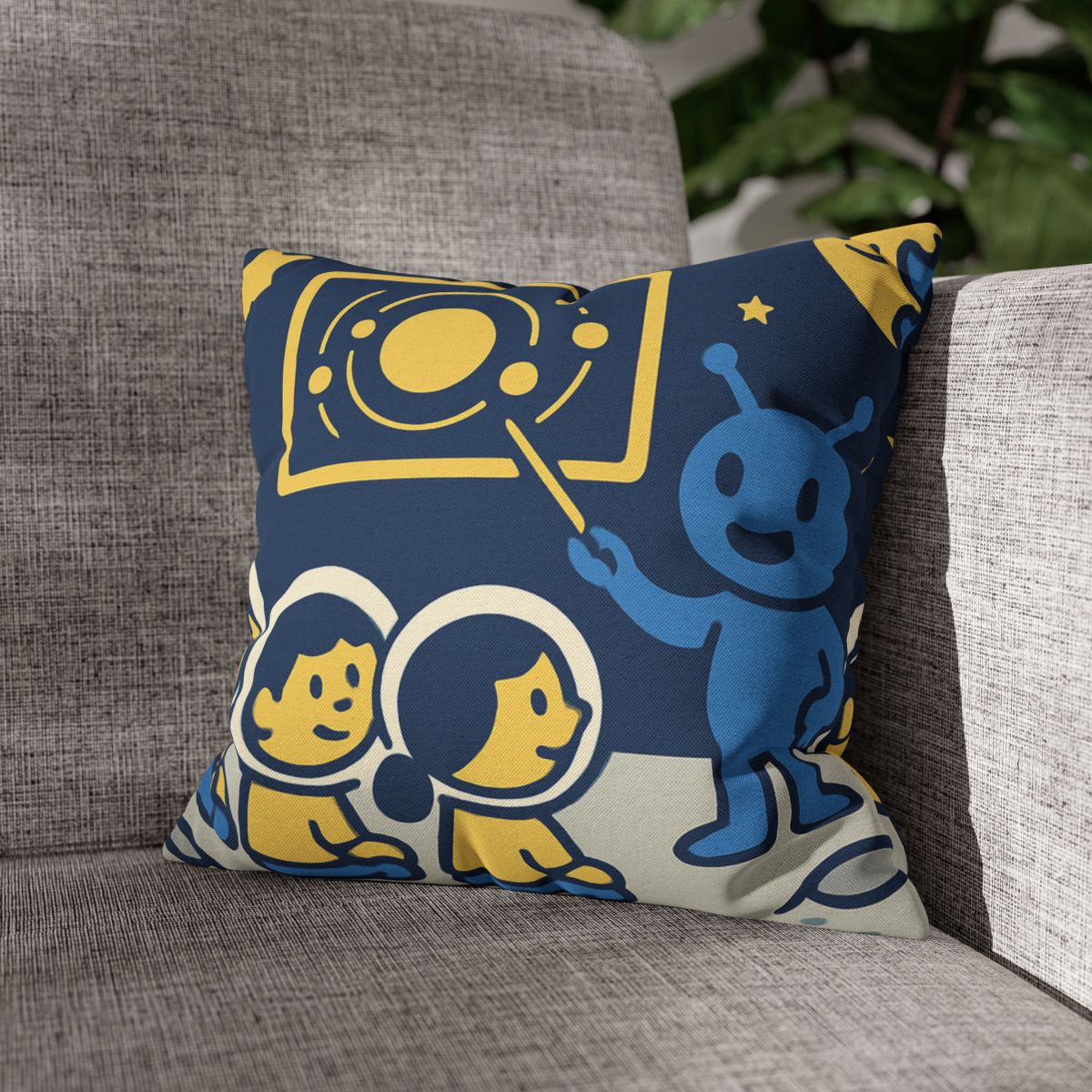 Celestial Classroom On The Moon comfortable bedding pillow covers