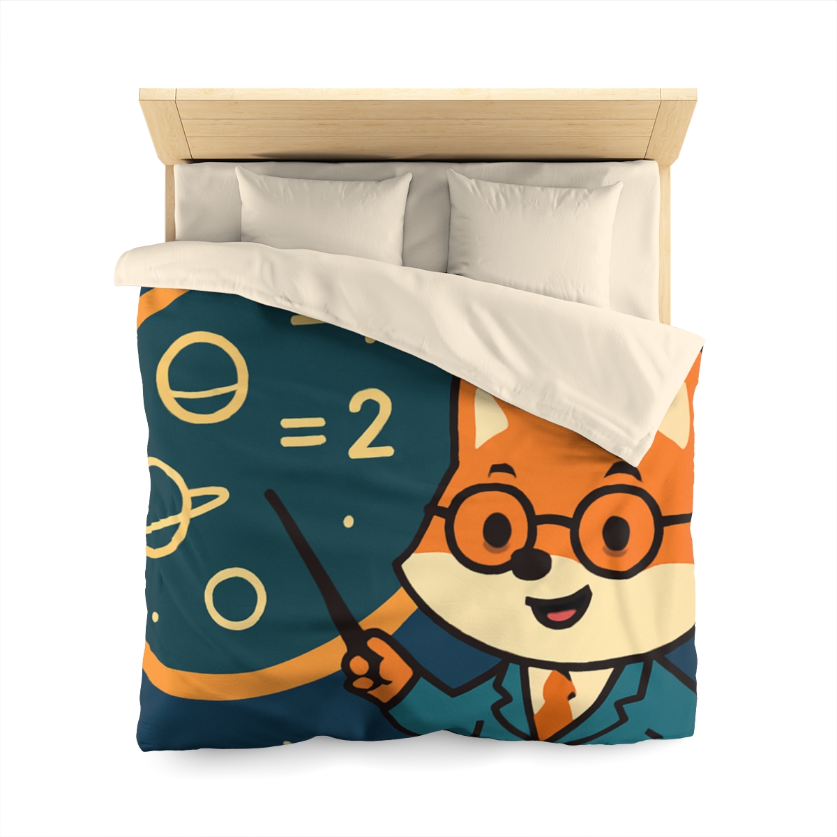Comet Classroom With A Curious Fox soft comforter duvets