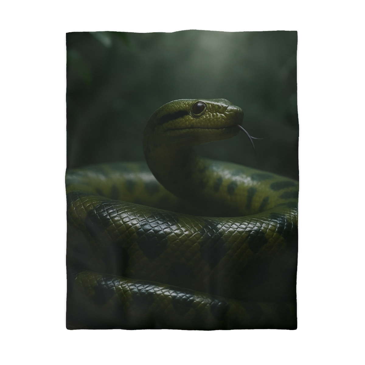 Starlit Coil Green Anaconda custom duvets