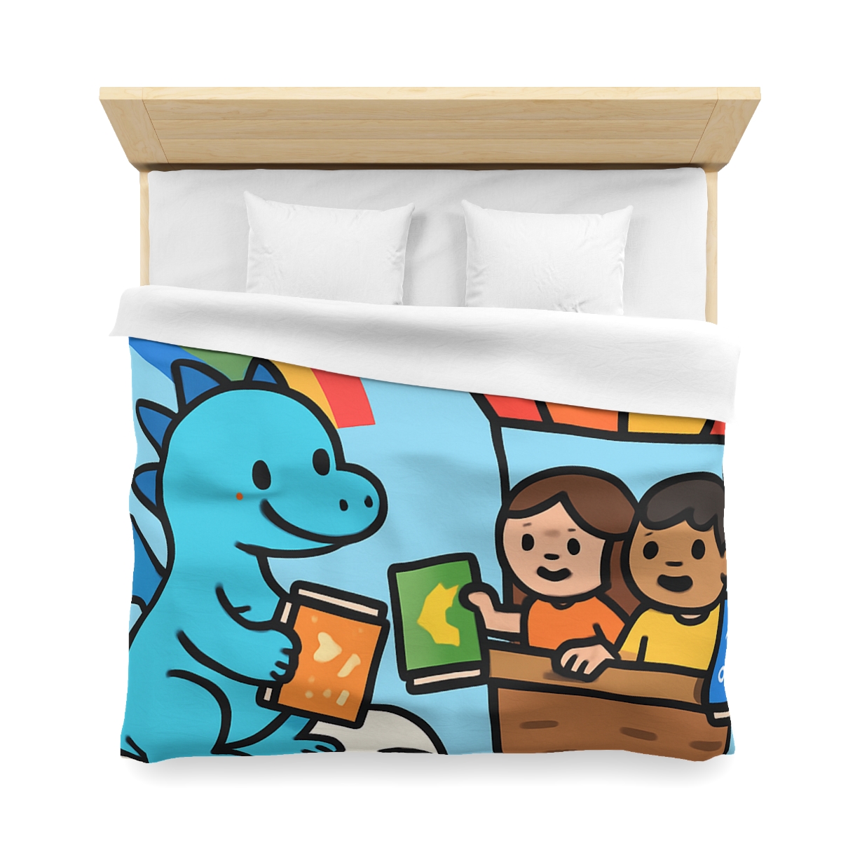 Cloud Library Run By A Gentle Dragon stylish duvet covers