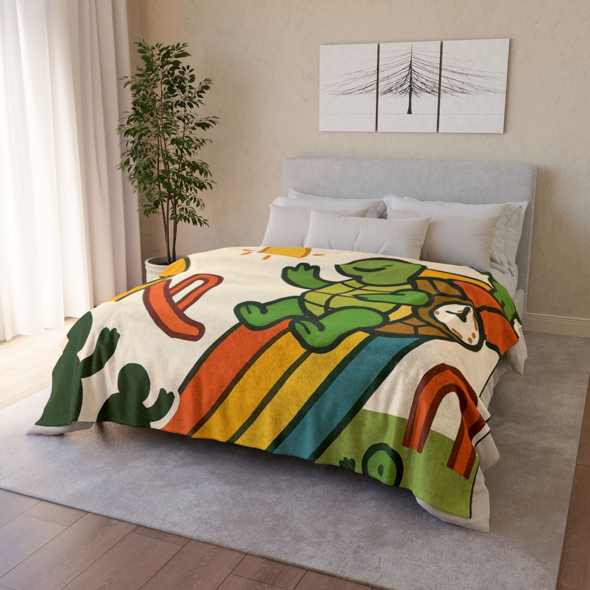 Time Traveling Tortoise Playground custom blankets
