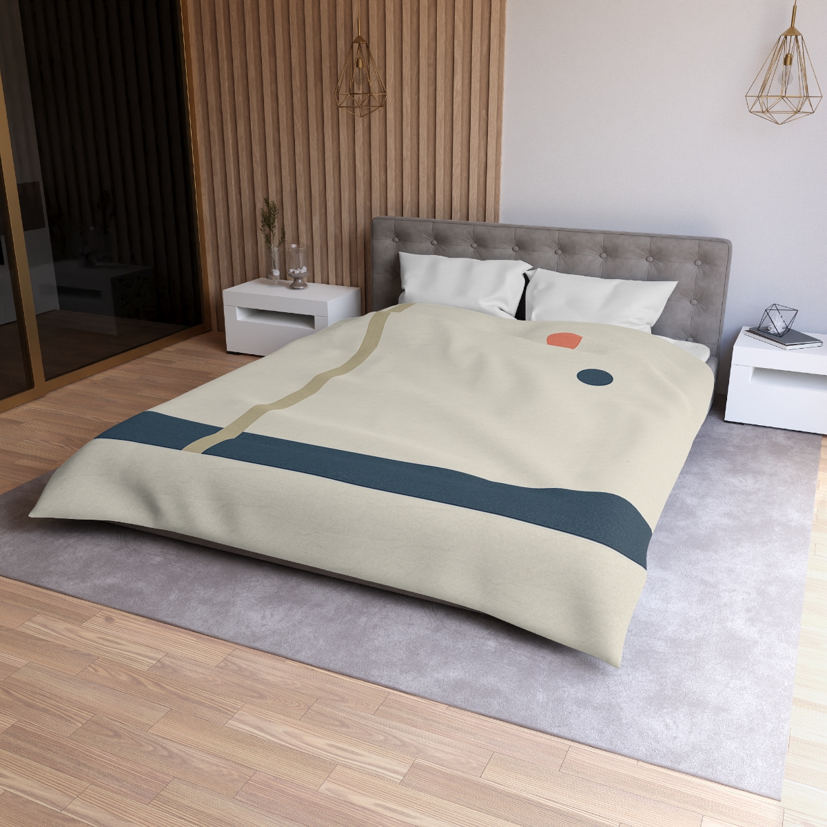 Low Horizon Bar And Tall Post custom duvets