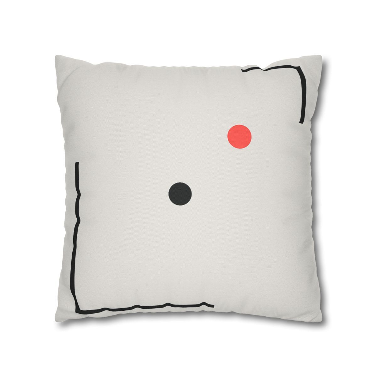 Nested Corner Frames With Two Dots trendy patterned pillow cases