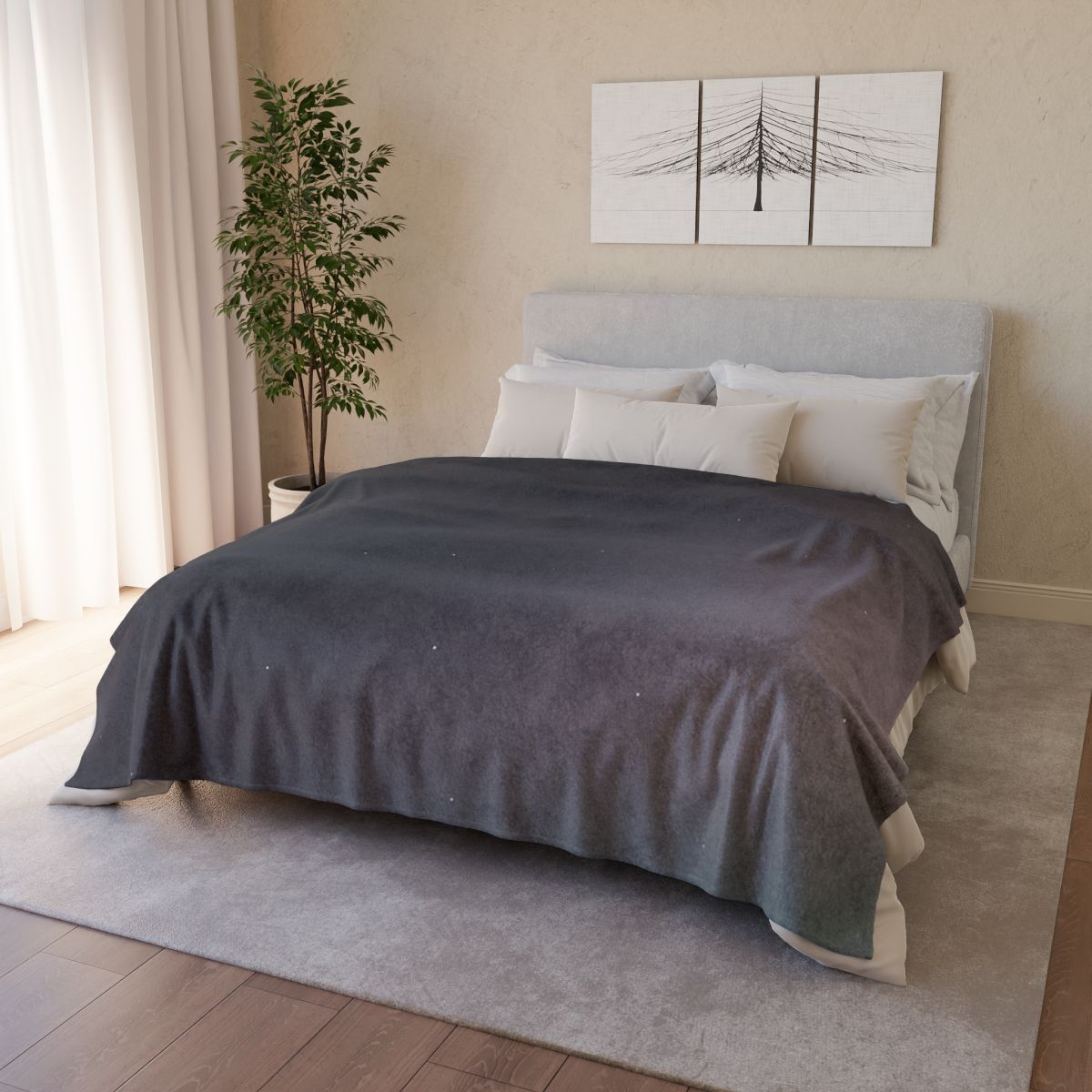 Dark Energy Veil Gradient decorative home blankets