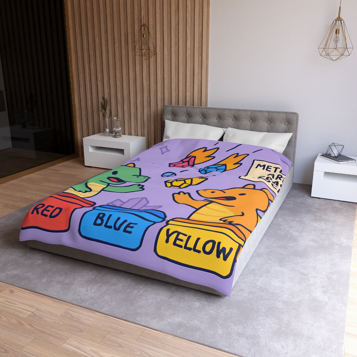 Crystal Cave Dragons Sorting Gem Meteors soft comforter duvets