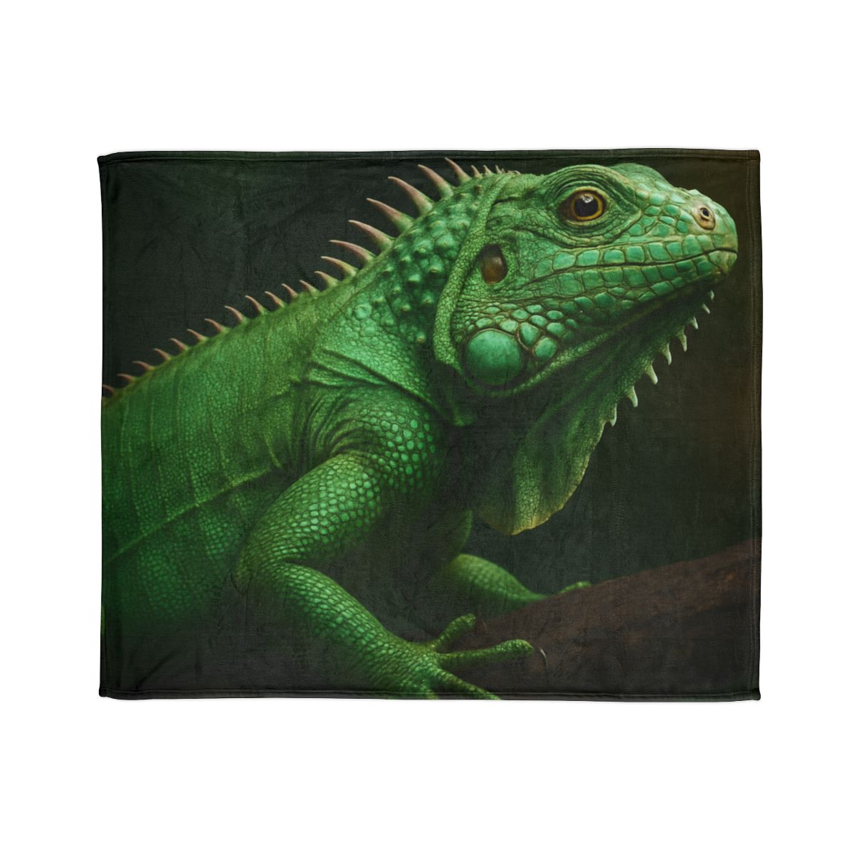 Mirror Glide Green Iguana decorative home blankets