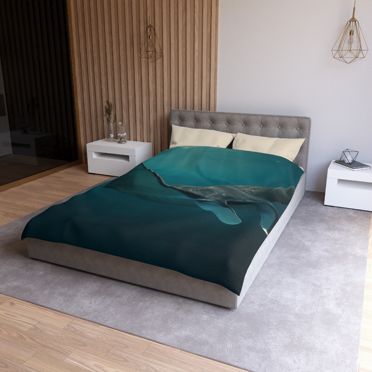 Starlit Drift Manta Ray custom duvets