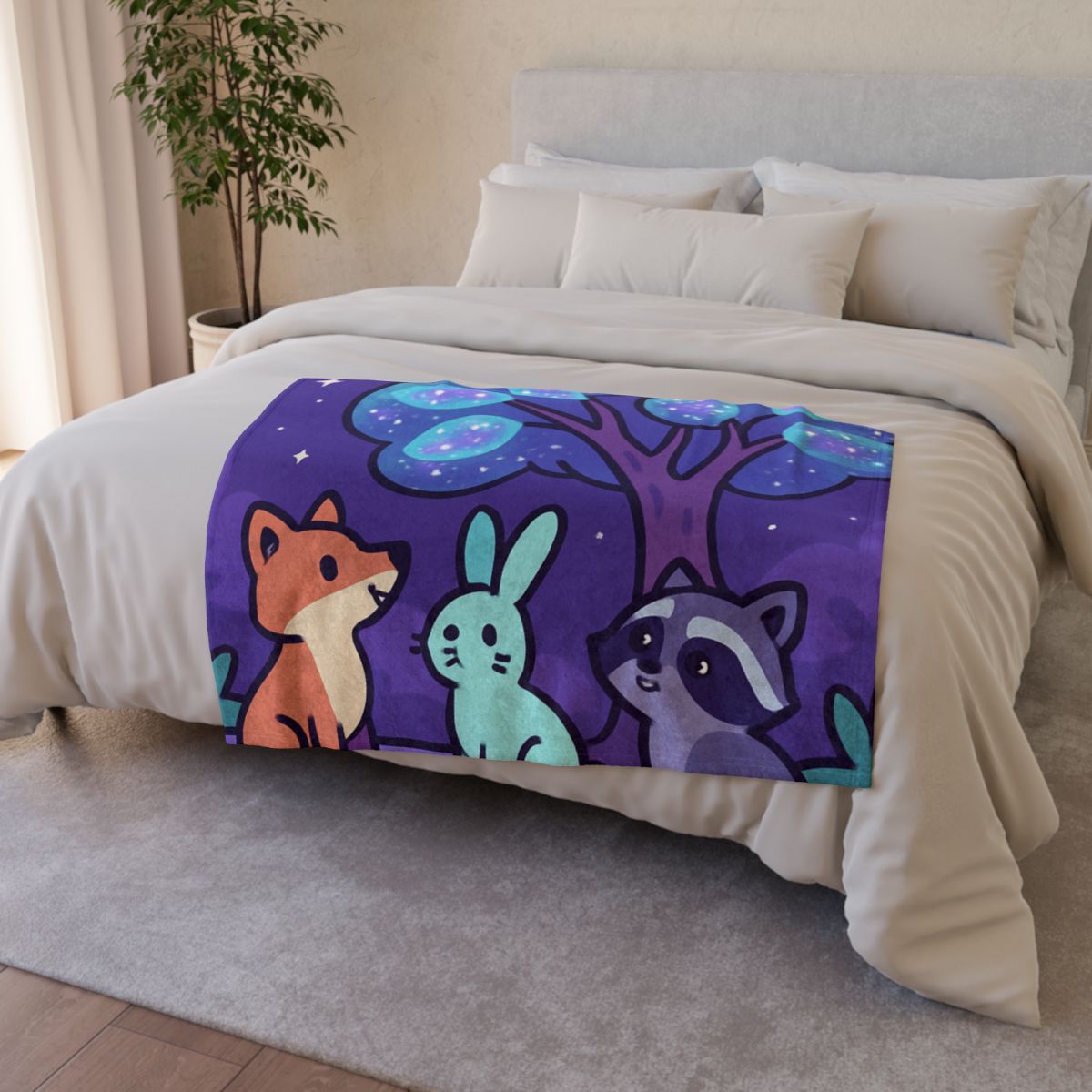 Nebula Forest Friends custom blankets