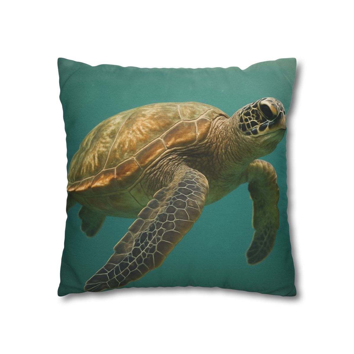 Amber Stillness Green Sea Turtle trendy patterned pillow cases