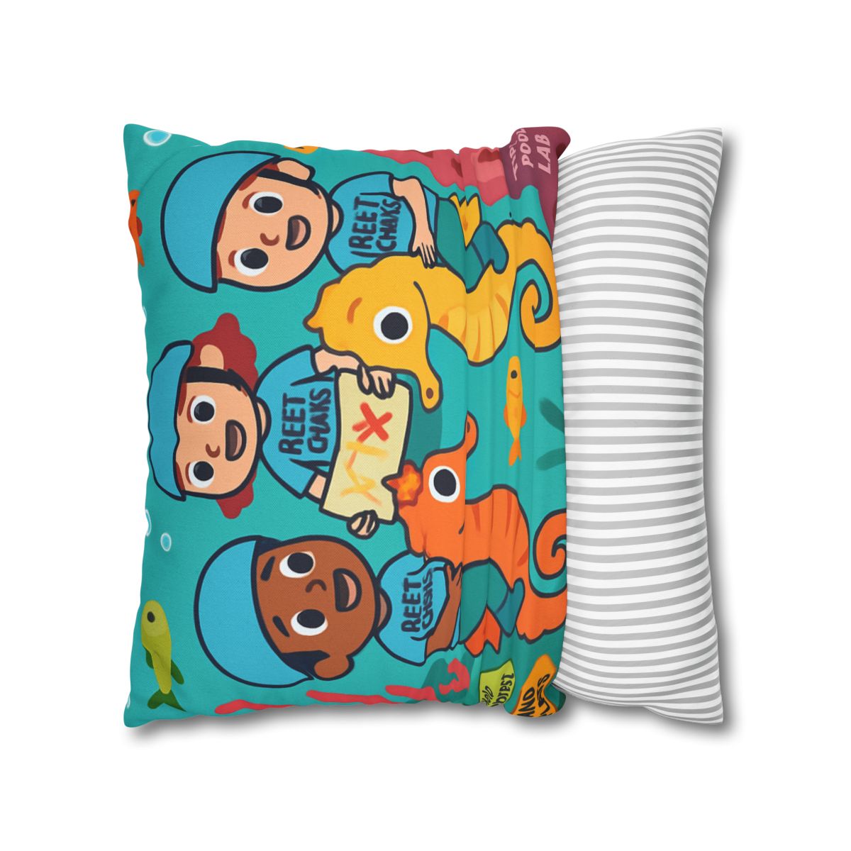 Coral City Map Of The Friendly Reef Rangers comfortable bedding pillow covers