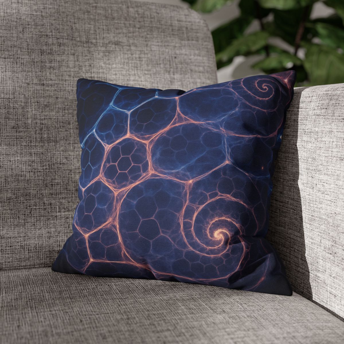 Fractal Nebula Lattice unique gift pillow cases