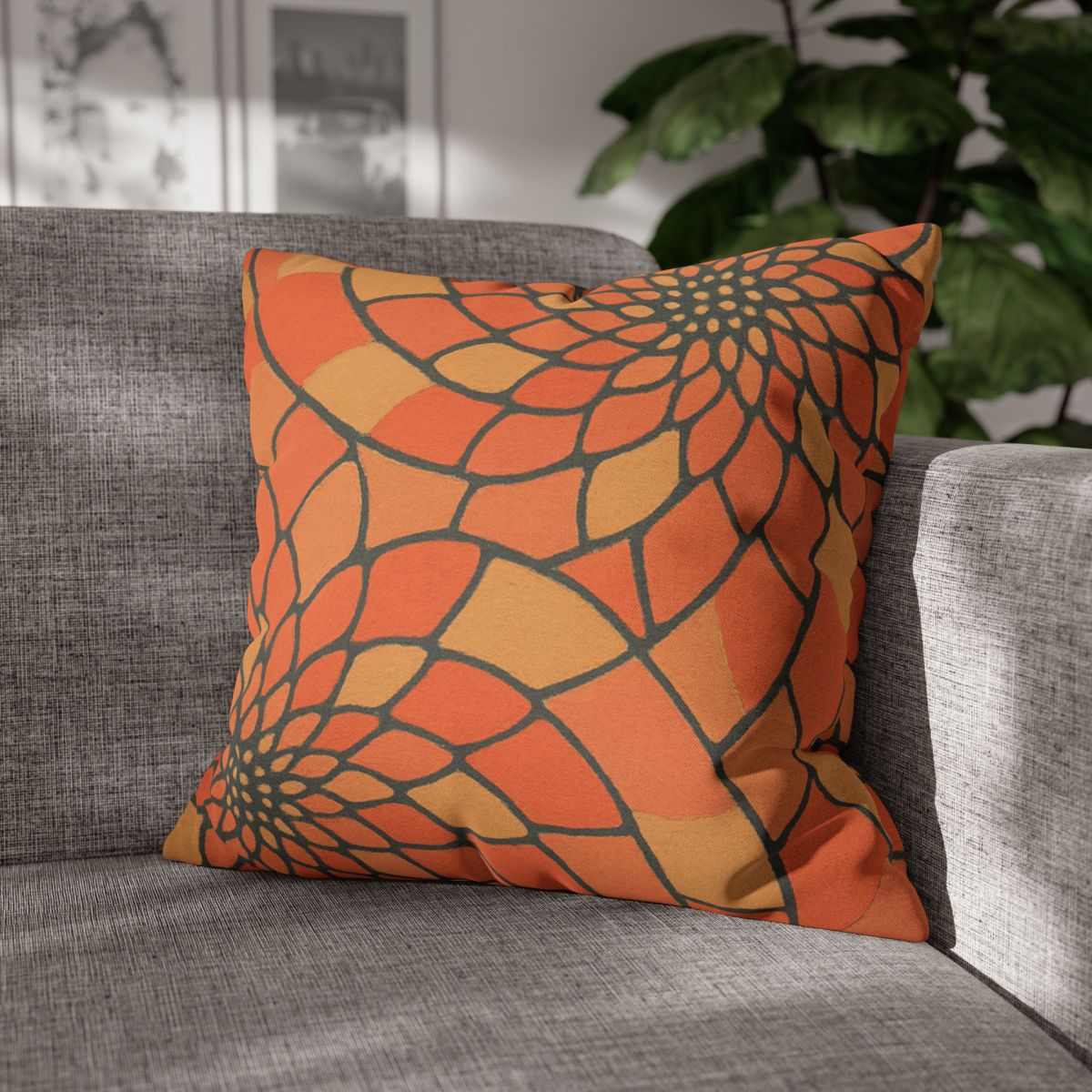 Petal Spiral Matrix designer print pillow cases