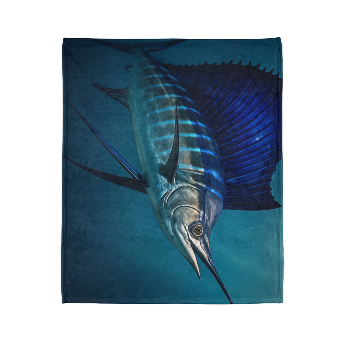 Starlit Surge Sailfish unique gift blankets