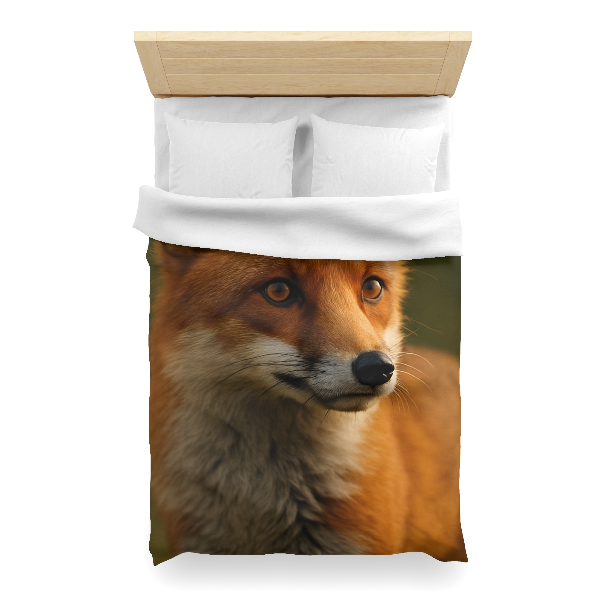 Crimson Whisper Red Fox custom duvets