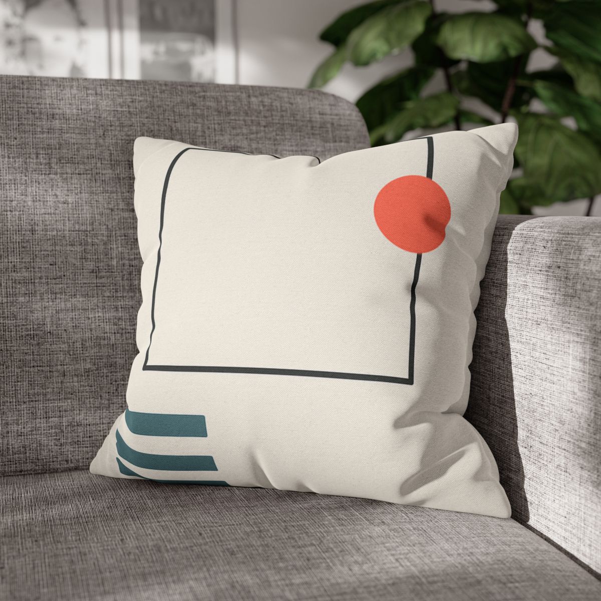 Quiet Orbit With Split Frame designer print pillow cases
