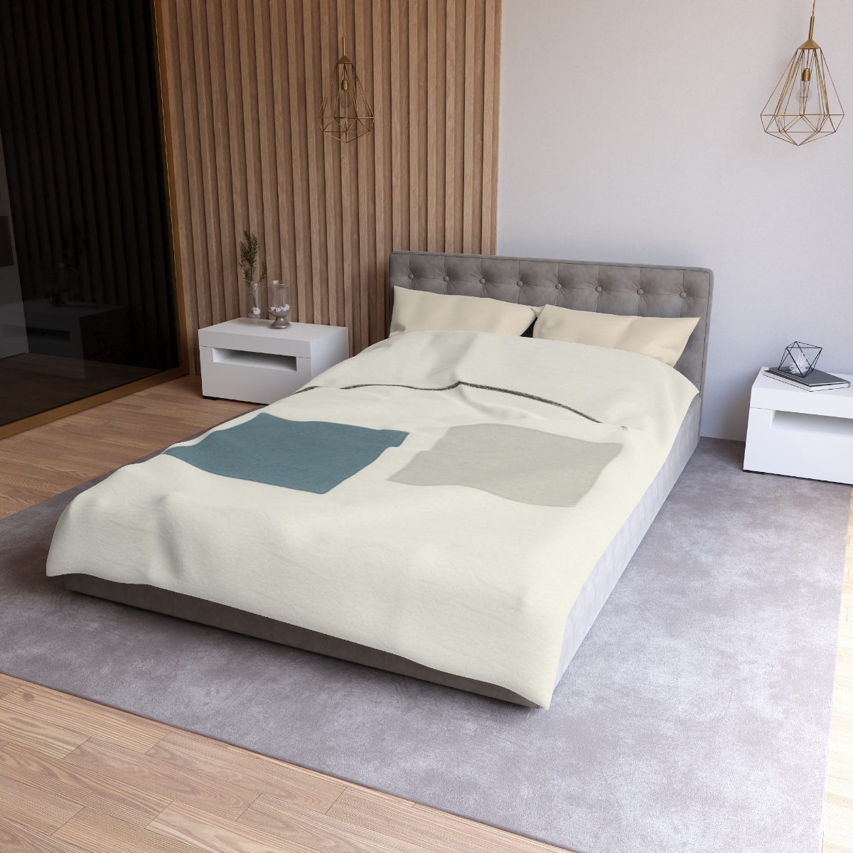 Low Arc Over Offset Squares stylish duvet covers