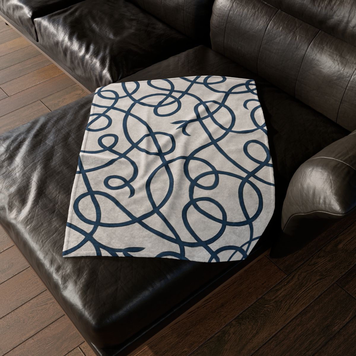 Tendril Loop Weave designer printed blankets
