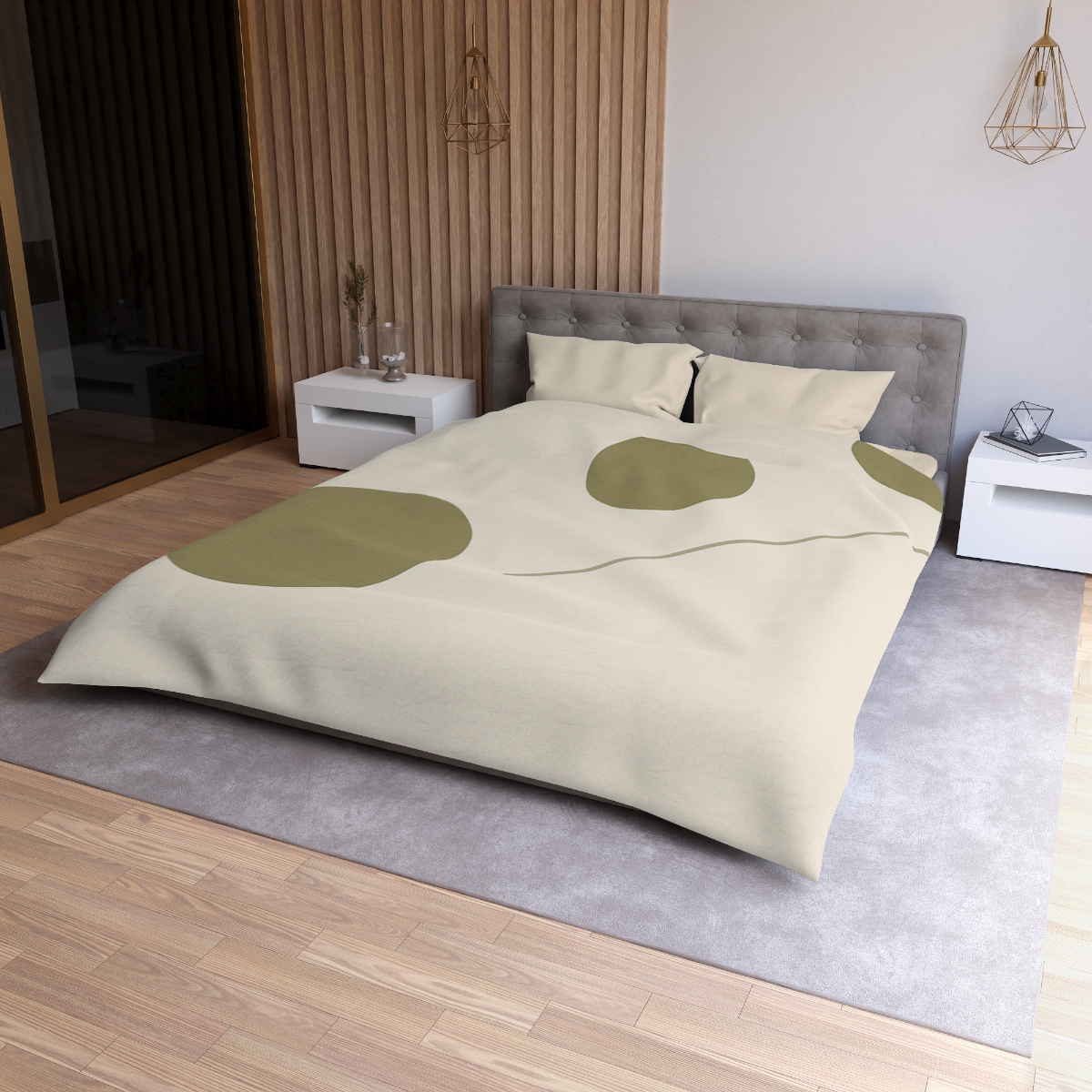 Triad Of Circles With Open Line personalized bedding duvets