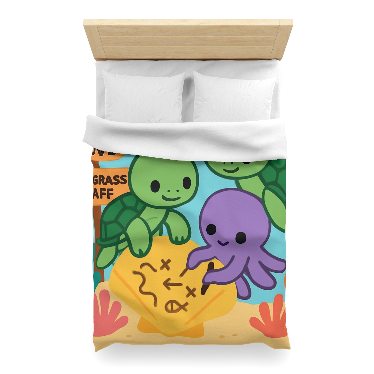 Coral Reef Map Makers trendy bedroom duvets