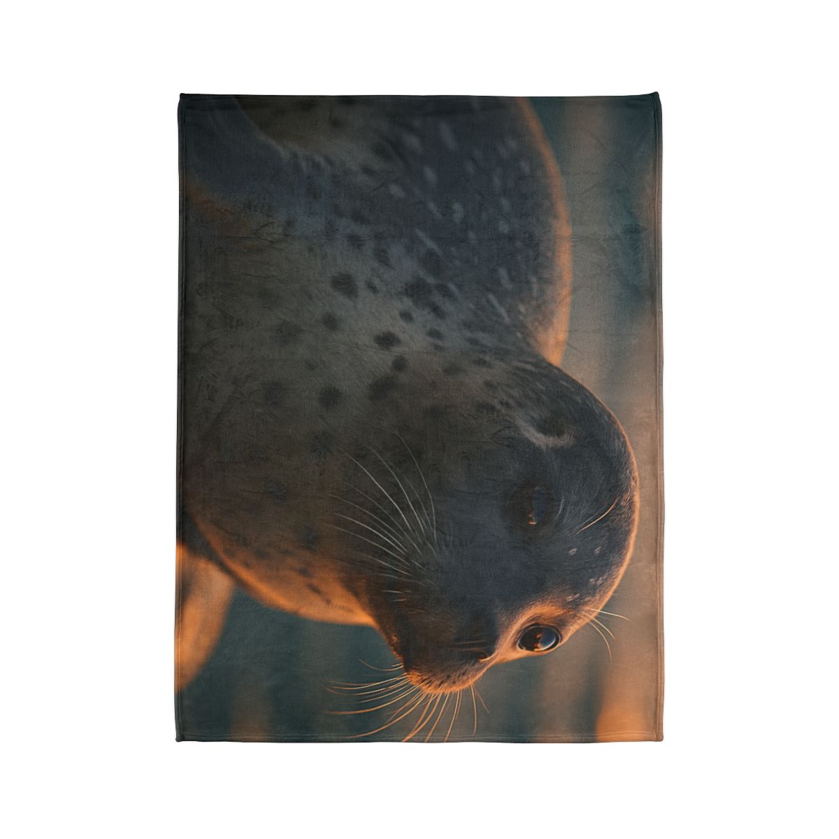 Moonlit Drift Harbor Seal decorative home blankets