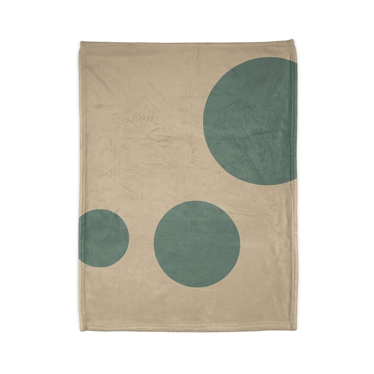 Quiet Triplet Of Offset Circles decorative home blankets