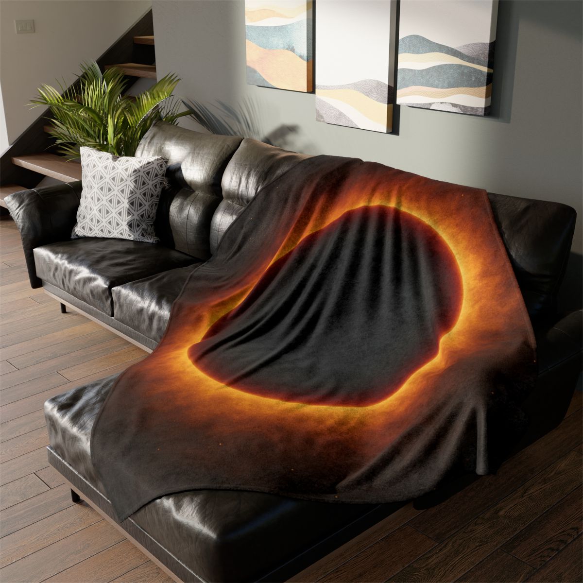 Event Horizon Velvet Bloom stylish throw blankets
