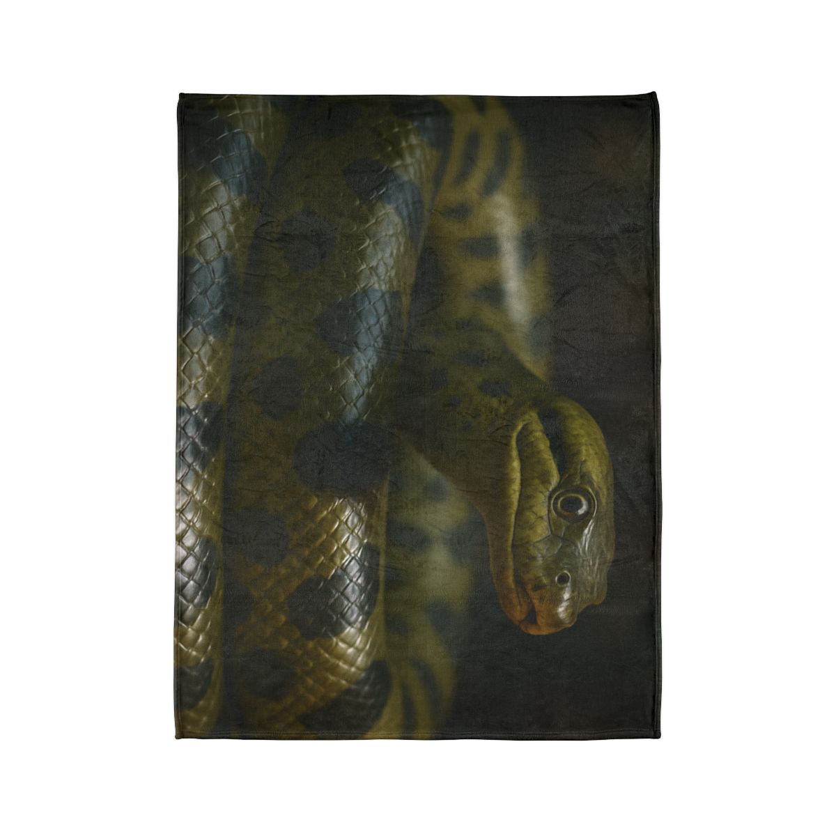 Silent Coil Green Anaconda personalized cozy blankets