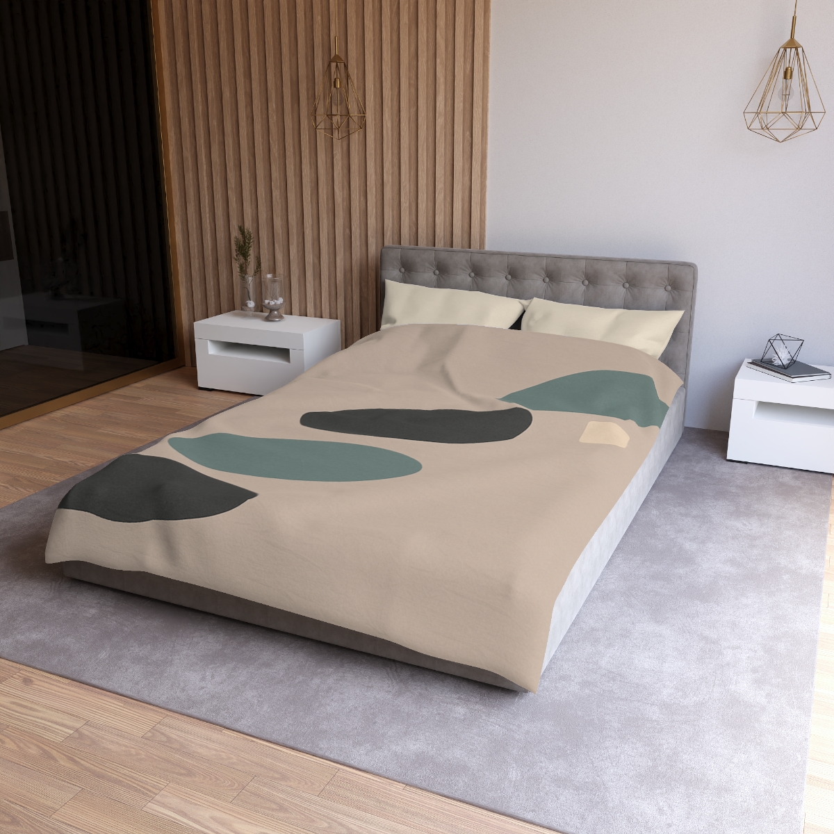 Staggered Ovals With Pause soft comforter duvets