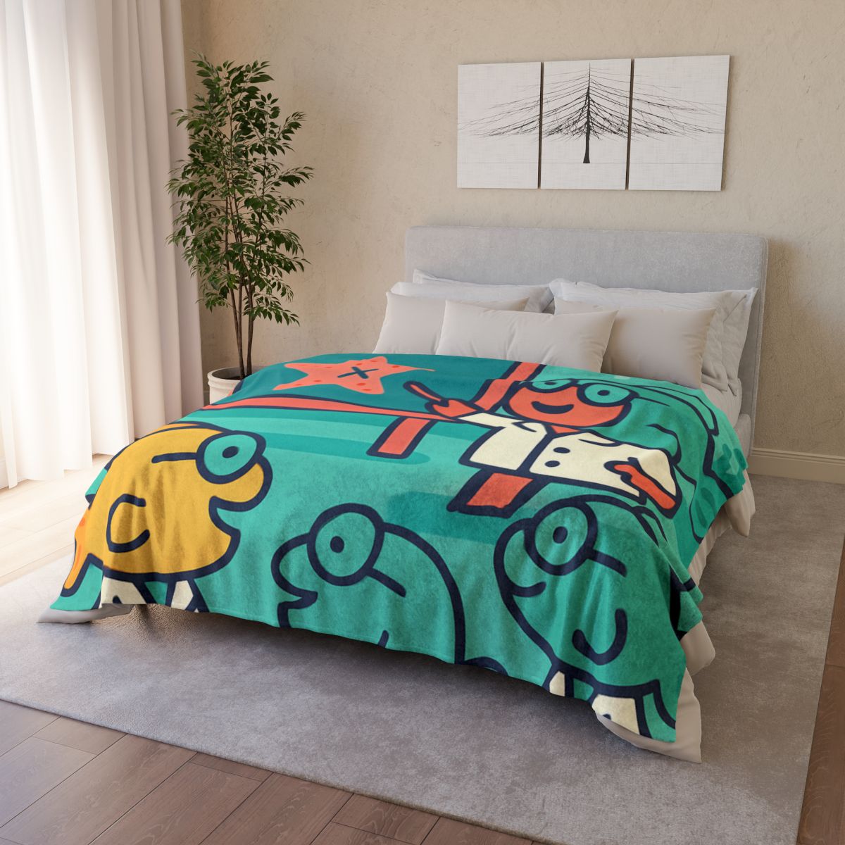 Coral School Of Scientists unique gift blanketscustom blankets
