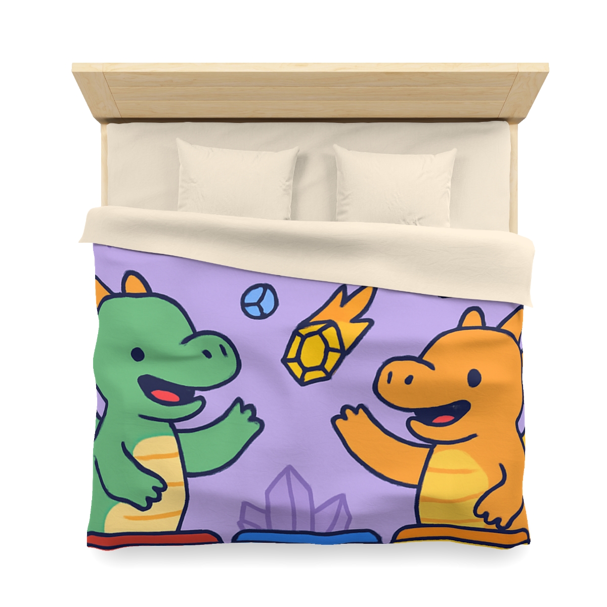 Crystal Cave Dragons Sorting Gem Meteors soft comforter duvets