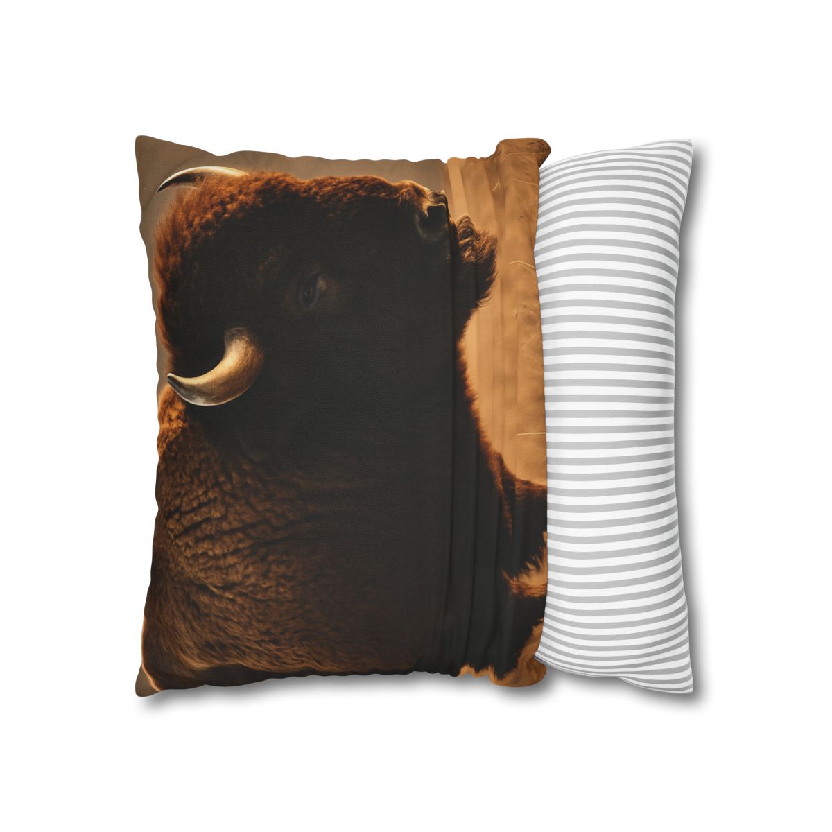 Prairie Thunder Bison soft cotton pillow cases