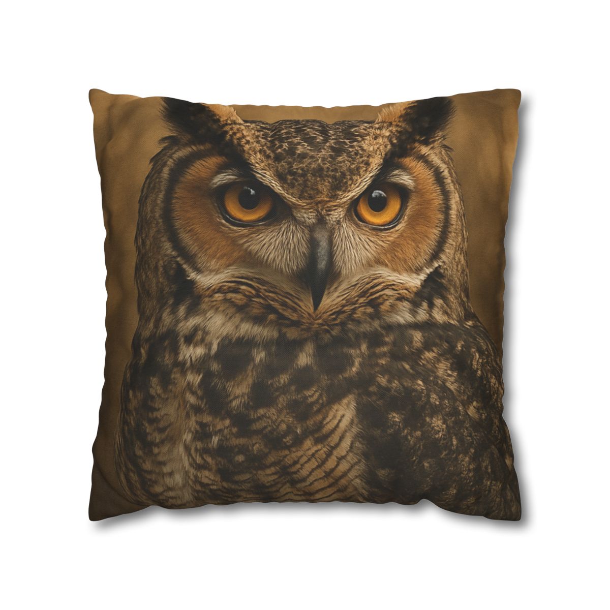 Amber Vigil Great Horned Owl personalized pillow covers